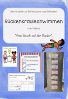 Vorschau - Stundenentwürfe - Unterrichtseinheit Rückenkraulschwimmen mit Entwurf einer Stunde Grundschule - Deckblatt