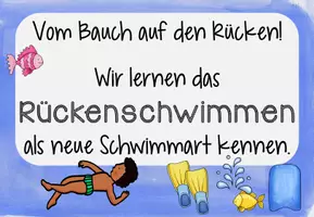Vorschau - Stundenentwürfe - Unterrichtseinheit Rückenkraulschwimmen mit Entwurf einer Stunde Grundschule - Seite 1