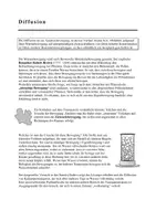Vorschau - Arbeitsblätter - Diffusion - Seite 1