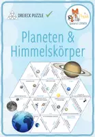 Vorschau - Spiele - Planeten und Himmelskörper – Dreieck Domino Spiel - Deckblatt
