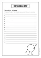 Vorschau - Arbeitsblätter - My Christmas Holidays: Find someone who (Englisch) - Seite 2
