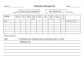 Vorschau - Arbeitsblätter - walk and talk - hobbies and sports - Arbeitsblatt - Seite 1