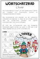 Vorschau - Arbeitsblätter - L'HIVER (Winter) - Wortschatzrad (Französisch) - Seite 1