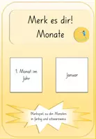 Vorschau - Spiele - Merk es dir! Merkspiel zu den Monaten - Deckblatt