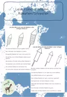 Vorschau - Arbeitsblätter - Raketen lesen und malen - Deckblatt