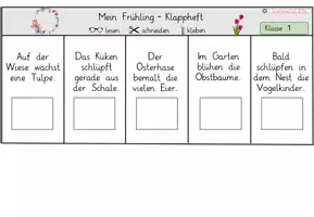 Vorschau - Arbeitsblätter - Frühling Klappheft Klasse 2 - sinnentnehmendes Lesen - Seite 3