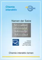 Vorschau - Arbeitsblätter - Namen der Salze - Deckblatt