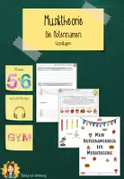 Vorschau - Arbeitsblätter - Grundlagen der Musiktheorie - die Notennamen für Gymnasien - Deckblatt