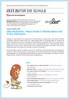 Vorschau - Arbeitsblätter - Über die Grenze – Wenn Kinder in Mexiko leben und in den USA lernen - Deckblatt