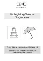 Vorschau - Arbeitsblätter - Liedbegleitung Xylophon: Regenkanon - Deckblatt