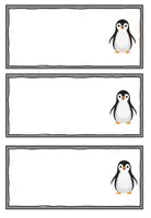 Vorschau - Poster - Pinguin Schreibvorlagen - Seite 3