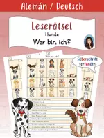 Vista previa - Hojas de trabajo - Wer bin ich? - Leserätsel - Hunde - Portada