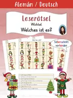 Vista previa - Hojas de trabajo - Wer bin ich? - Leserätsel - Wichtel - Portada