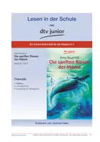 Vorschau - Lehrpläne/Lehrermaterial - Unterrichtsmaterial zu ›Die sanften Riesen der Meere‹ von Nina Rauprich - Deckblatt