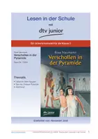 Vorschau - Stundenentwürfe - Unterrichtsmaterial zu ›Verschollen in der Pyramide‹ von Rosa Naumann - Deckblatt