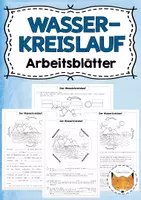 Vorschau - Arbeitsblätter - Wasserkreislauf Arbeitsblätter - Deckblatt