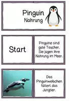 Vorschau - Stationenlernen - Pinguin Nahrung Domino - Seite 1