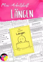 Vorschau - Arbeitsblätter - Längen Mini-Arbeitsheft Mathematik - Deckblatt
