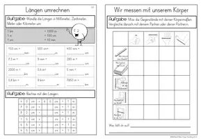Vorschau - Arbeitsblätter - Längen Mini-Arbeitsheft Mathematik - Seite 3