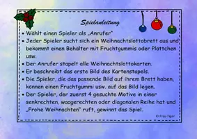 Vorschau - Spiele - Weihnachtslotto - Deckblatt