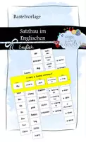 Vorschau - Mal- und Bastelvorlagen - Satzbau im Englischen - create a funny sentence - Deckblatt