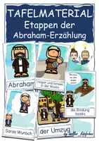 Vista previa - Juegos / Gamificación - Alemán Tafelmaterial Abraham und Sara Abrahamerzählung Religion Grundschule Altes Testament Bibel Abrahamserzählung - Portada