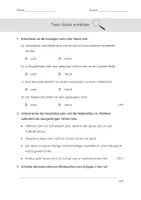 Vorschau - Arbeitsblätter - Haupt- & Nebensätze/Satzreihe & Satzgefüge - Test - Seite 1