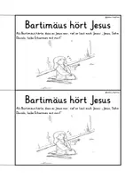 Vista previa - Unidades / Secuencias / Situaciones de Aprendizaje - Alemán Arbeitsheft " Die Heilung des blinden Bartimäus " Wunder Jesu Wundererzählung Religion Grundschule Jesus Bibel - página 3