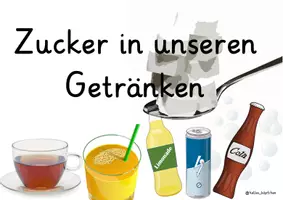 Vista previa - Unidades / Secuencias / Situaciones de Aprendizaje - Alemán Tafelmaterial Zucker in Getränken mit über 50 Bild- und Textkarten Gesunde Ernährung Sachunterricht - página 3