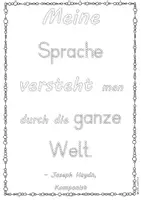 Vista previa - Unidades / Secuencias / Situaciones de Aprendizaje - Joseph Haydn Komponist Zitat zum kreativen Ausmalen/Gestalten inkl. Reflexion Musikunterricht Grundschule/Unterstufe Musik - Portada