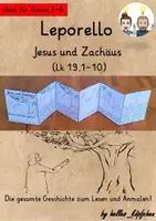 Vista previa - Unidades / Secuencias / Situaciones de Aprendizaje - Alemán Leporello Jesus und Zachäus Religion Grundschule Unterstufe Neues Testament Bibel - Portada