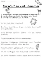 Vorschau - Arbeitsblätter - Jahreszeiten - Ein Wort zu viel - Seite 2