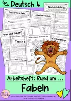 Vorschau - Arbeitsblätter - Fabeln (Arbeitsheft: Lesen und Nacherzählung) - Deckblatt