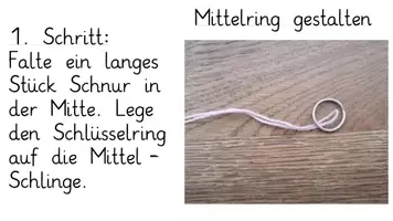Vorschau - Mal- und Bastelvorlagen - Ein Armband aus Häkelgarn und einem Schlüsselring gestalten - Seite 2