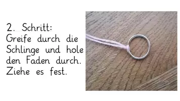 Vorschau - Mal- und Bastelvorlagen - Ein Armband aus Häkelgarn und einem Schlüsselring gestalten - Seite 3