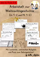 Vista previa - Unidades / Secuencias / Situaciones de Aprendizaje - Alemán Arbeitsheft Biblische Weihnachtsgeschichte Weihnachten Grundschule Religion Geburt Jesu Christi Bibel Jesus - Portada