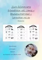 Vorschau - Arbeitsblätter - AB Brückenwörter Rätsel Lernwörter au - Substantive - Druckschrift - Deckblatt