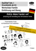 Vorschau - Poster - Meine Familie - Wortschatzeinführung und -übung mit Poster und Rollenkarten und Vokabelliste - Deckblatt