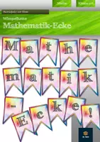 Vorschau - Poster - Wimpelkette - Mathematik-Ecke - Deckblatt