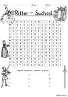 Vista previa - Juegos / Gamificación - Alemán Ritter Suchsel Buchstabengitter Sachunterricht Geschichte - página 2