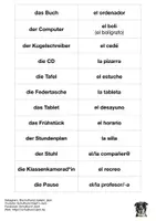 Vorschau - Spiele - Vokabeldomino zur Vorentlastung des Módulo 1 "El alfabeto", Apúntate 1 - Seite 2