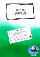 Vorschau - Merkblätter - Hefteintrag: Jugendsprache - Deckblatt