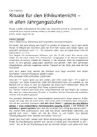 Vorschau - Lehrpläne/Lehrermaterial - Rituale für den Ethikunterricht (alle Jahrgänge) - Seite 1