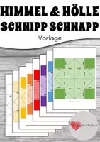 Vorschau - Mal- und Bastelvorlagen - Himmel und Hölle/Schnipp Schnapp - Vorlage - Deckblatt