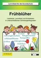 Vorschau - Arbeitsblätter - Frühblüher - Lesetexte, Lernrätsel, Knobeleien, Minibuch - Deckblatt