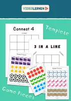 Vista previa - Juegos / Gamificación - 3 IN A LINE & Connect 4 | Game templates | Game pieces - Portada