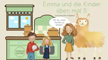 Vorschau - Stationenlernen - Emma übt die 5er-Reihe - gemischt - interaktive PDF zum Einmaleins - Seite 1