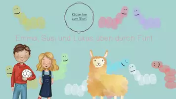 Vorschau - Stationenlernen - Emma übt durch 5 - interaktive PDF zum Einmaleins - Seite 1