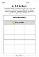 Vorschau - Arbeitsblätter - 6-3-5 Methode - Merkblatt & Vorlage - Seite 2