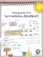Vorschau - Arbeitsblätter - Sommerliches Arbeitsheft für den Anfangsunterricht / Klasse 1 - Deckblatt